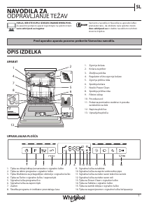 Priročnik Whirlpool WFO 3O33 PL X Pomivalni stroj