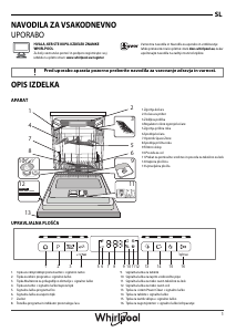 Priročnik Whirlpool WFO 3P23 PL X Pomivalni stroj