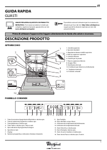 Manuale Whirlpool WFO 3T121 X Lavastoviglie