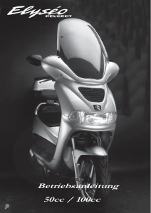 Bedienungsanleitung Peugeot Elyseo 100cc Roller