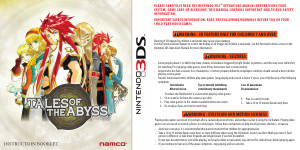 Manual Nintendo 3DS Tales of the Abyss