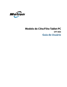 Manual Motion CFT-003 C5te (Windows 8.1) Tablet