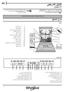 كتيب ويرلبول WFO 3T223 6.5P X غسالة صحون