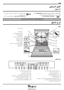 كتيب ويرلبول WFO 3T223 6P X غسالة صحون