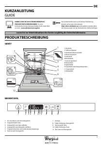 Bedienungsanleitung Whirlpool WIC 3B16 Geschirrspüler