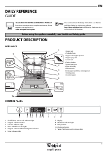 Manual Whirlpool WIC 3C22 E SK Dishwasher