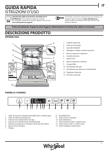 Manuale Whirlpool WIC 3C26 PF Lavastoviglie