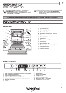 Manuale Whirlpool WIC 3T224 PFG Lavastoviglie