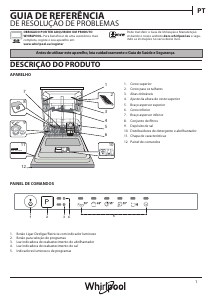 Manual Whirlpool WIE 2B16 Máquina de lavar louça