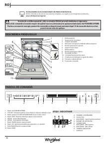 Manual Whirlpool WIF 4O43 DLGT E Maşină de spălat vase