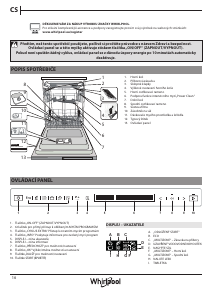 Manuál Whirlpool WIF 4O43 DLGT E Myčka na nádobí
