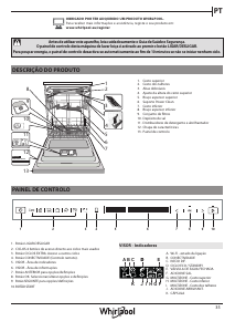 Manual Whirlpool WIF 4O43 DLTGES @ Máquina de lavar louça