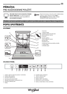 Manuál Whirlpool WIO 3C23 6 E Myčka na nádobí