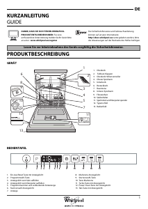 Bedienungsanleitung Whirlpool WIO 3O33 DE Geschirrspüler