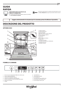 Manuale Whirlpool WIO 3O33 DEL Lavastoviglie