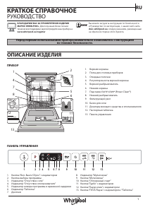 Руководство Whirlpool WIO 3O540 PELG Посудомоечная машина