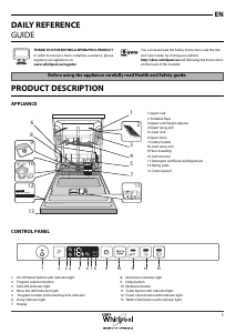 Manual Whirlpool WIO 3T121 P Dishwasher