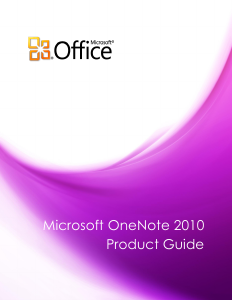 Handleiding Microsoft OneNote 2010