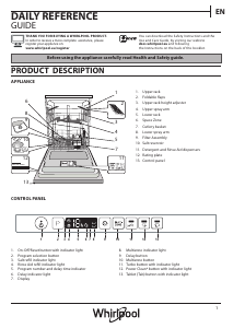 Manual Whirlpool WIO 3T123 6.5P Dishwasher