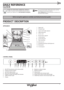 Manual Whirlpool WIO 3T133 PE 6.5 Dishwasher