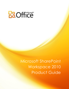 Manual Microsoft SharePoint Workspace 2010