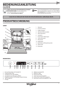 Bedienungsanleitung Whirlpool WIO 3T133 PLE Geschirrspüler