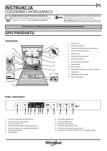Instrukcja Whirlpool WIO 3T141 PES Zmywarka
