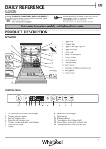 Manual Whirlpool WIO 3T321 P Dishwasher