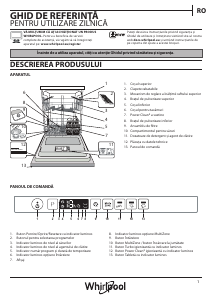 Manual Whirlpool WIO 3T321 P Maşină de spălat vase