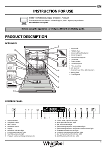 Manual Whirlpool WIP 4O32 PG E Dishwasher