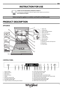 Manual Whirlpool WIP 4O32 PT Dishwasher