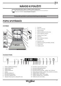 Manuál Whirlpool WIP 4O41 PLEG Myčka na nádobí