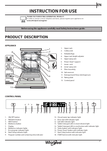 Manual Whirlpool WIP 4O41 PLEG Dishwasher