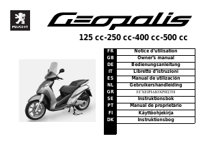 Bedienungsanleitung Peugeot Geopolis 125cc Roller