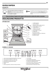 Manuale Whirlpool WKBC 3C24 P B Lavastoviglie