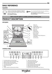 Manual Whirlpool WKFO 3O32 P X Dishwasher