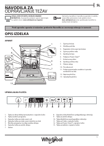 Priročnik Whirlpool WKIC 3C24 PE Pomivalni stroj