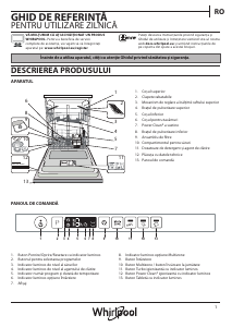 Manual Whirlpool WKIO 3T123 6.5P Maşină de spălat vase