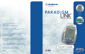 Manual Medtronic Minimed Paradigm Link Blood Glucose Monitor