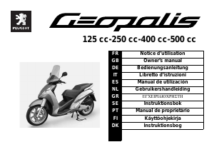 Bedienungsanleitung Peugeot Geopolis 250cc Roller