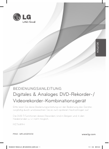 Bedienungsanleitung LG RCT689H DVD-video Kombination