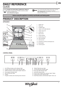 Manual Whirlpool WRUO 3T333 DF X Dishwasher