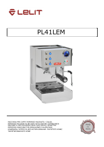 Manuale LELIT PL41LEM Macchina per espresso