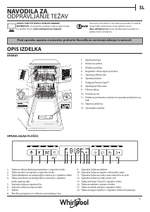 Priročnik Whirlpool WSBO 3O23 PF X Pomivalni stroj