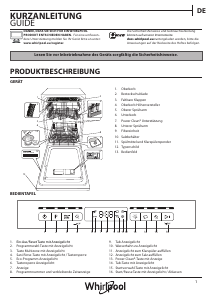 Bedienungsanleitung Whirlpool WSBO 3O23 PF X Geschirrspüler