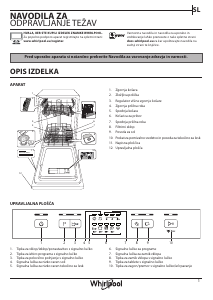 Priročnik Whirlpool WSFE 2B19 EU Pomivalni stroj