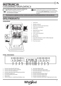 Instrukcja Whirlpool WSFO 3T125 6PC X Zmywarka