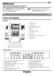 Manuál Whirlpool WSIO 3T223 PCE X Myčka na nádobí