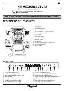 Manual de uso Whirlpool WSIP 4O23 PFE Lavavajillas