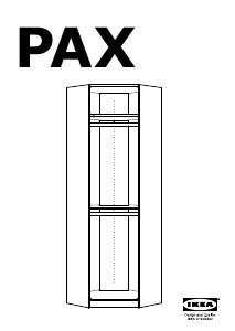 Bruksanvisning IKEA PAX (corner) Garderob
